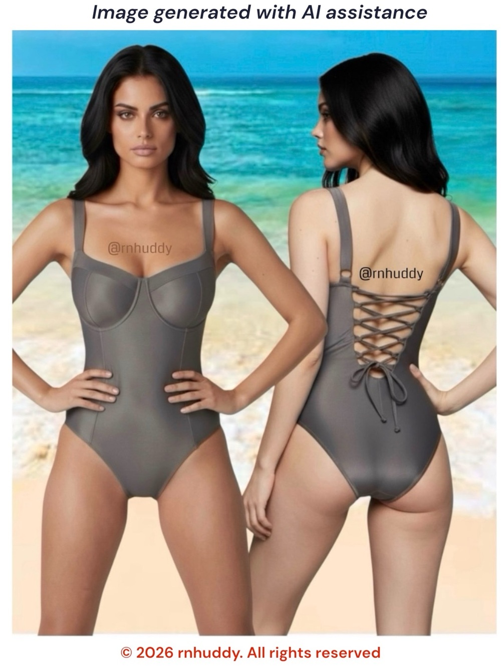 NWT Ta3 XL short cup D/DD pewter LIFTY shaping swimsuit